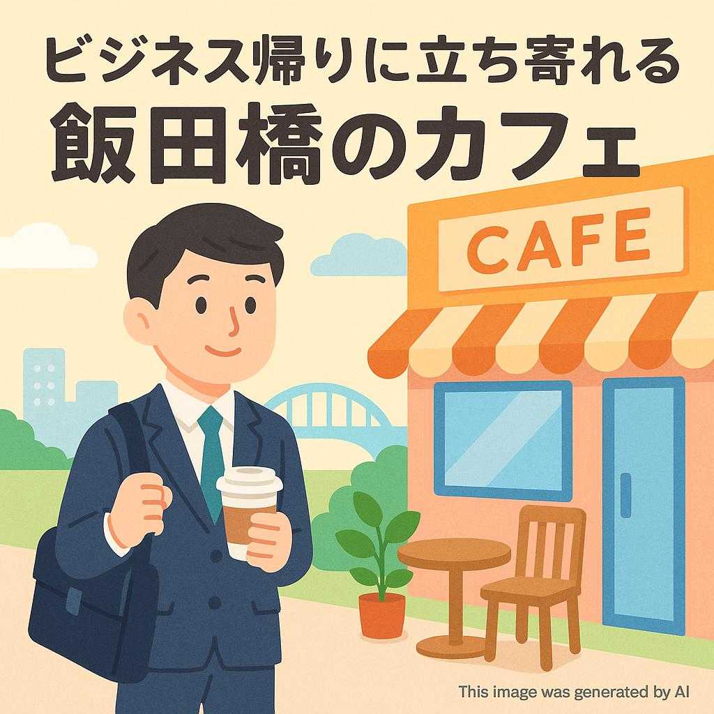 ビジネス帰りに立ち寄れる飯田橋のカフェ