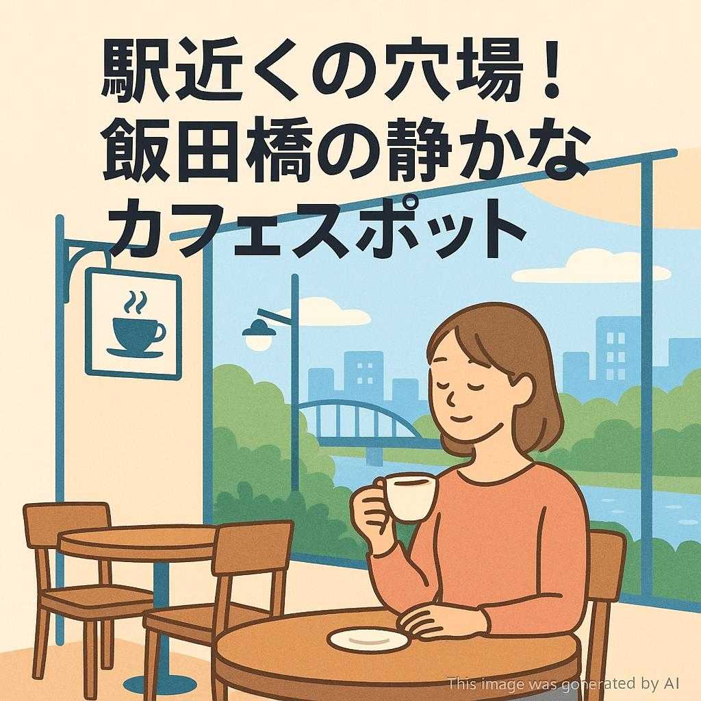 駅近くの穴場！飯田橋の静かなカフェスポット