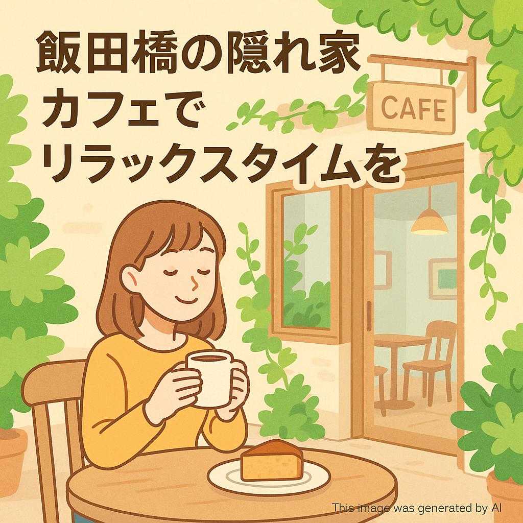 飯田橋の隠れ家カフェでリラックスタイムを